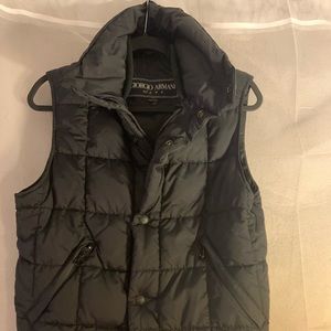 Giorgio Armani Black Puffer Vest size 44